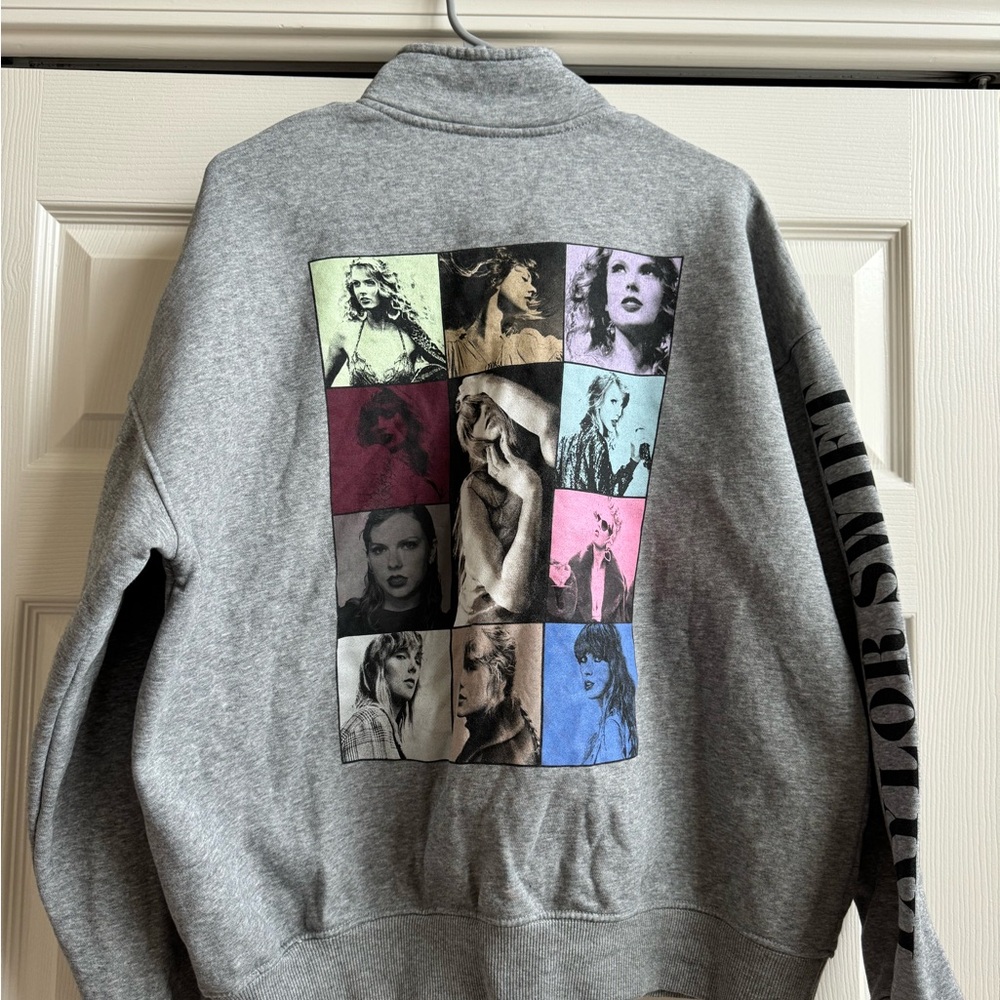 NWOT Taylor Swift Eras Tour November 2024 Gray Quarter Zip Sweatshirt
